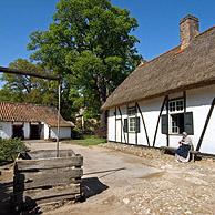 Old farmhouse in the open air museum Bokrijk, Genk
